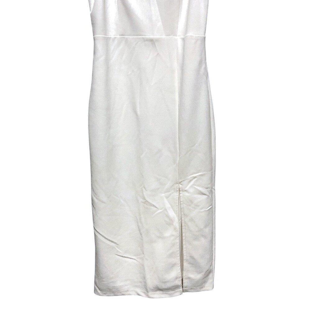 Mi Ami Solid White Asymmetrical Spaghetti Strap S… - image 4